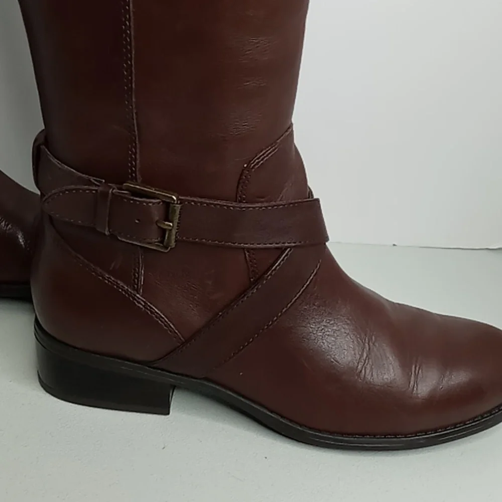 Lauren - Ralph Lauren Tall Leather Riding Boots - Maryann -Brown - 6B
